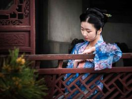 Wearing traditional dress, this future bride was the focus of our attention.